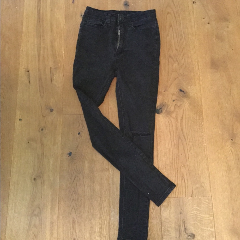 Black UNIF high waisted skinny jeans 26